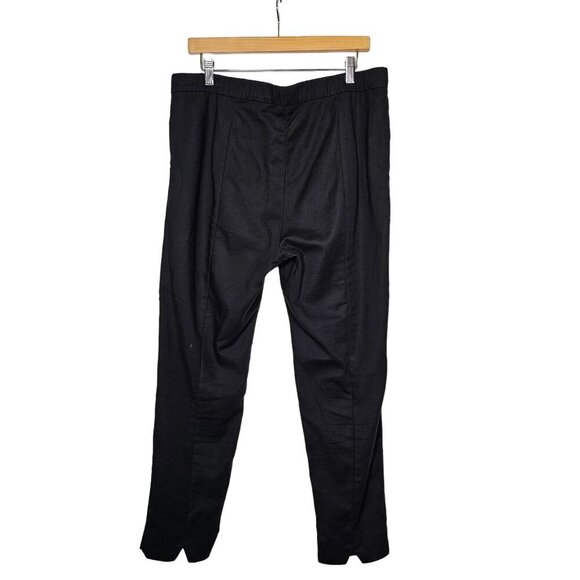 J. Jill Essential Slim Ankle High Rise Pull On Trouser Pants Black Women Size 14 - Picture 2 of 11